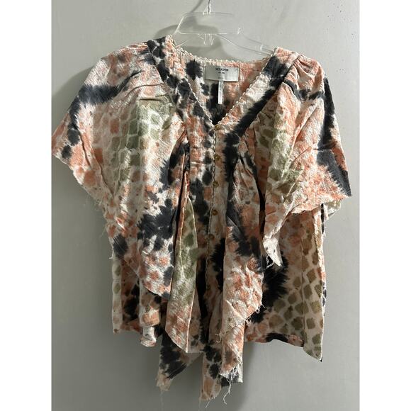 One Teaspoon HAND PAINTED BOA TOP size XS  NEW - Picture 2 of 8